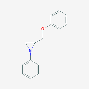 molecular formula C15H15NO B11884905 Aziridine, 2-(phenoxymethyl)-1-phenyl- CAS No. 88235-18-1