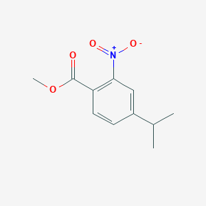 molecular formula C11H13NO4 B11884911 Methyl 4-isopropyl-2-nitrobenzoate 