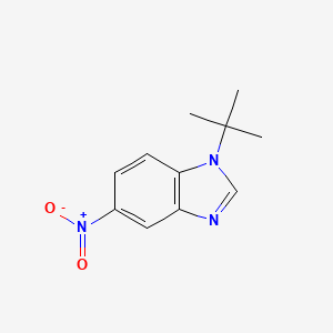 molecular formula C11H13N3O2 B11884925 1-(tert-Butyl)-5-nitro-1H-benzo[d]imidazole CAS No. 35681-33-5