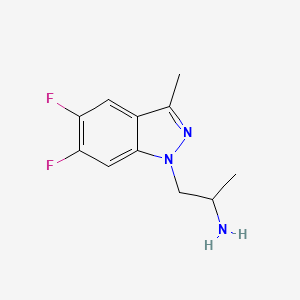 1-(5,6-Difluoro-3-methyl-1H-indazol-1-yl)propan-2-amine