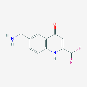 6-(Aminomethyl)-2-(difluoromethyl)quinolin-4(1H)-one