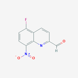 5-Fluoro-8-nitroquinoline-2-carbaldehyde