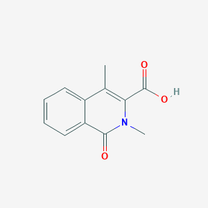 molecular formula C12H11NO3 B11885055 2,4-Dimethyl-1-oxo-1,2-dihydroisoquinoline-3-carboxylic acid CAS No. 89928-56-3