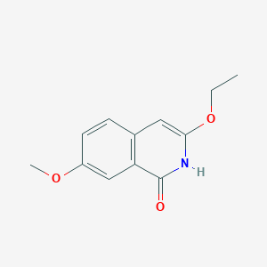 molecular formula C12H13NO3 B11885057 3-Ethoxy-7-methoxyisoquinolin-1(2H)-one 