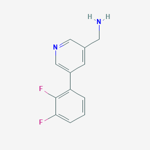 molecular formula C12H10F2N2 B11885072 (5-(2,3-Difluorophenyl)pyridin-3-yl)methanamine CAS No. 1346691-64-2