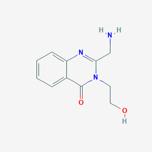 2-(Aminomethyl)-3-(2-hydroxyethyl)quinazolin-4(3H)-one