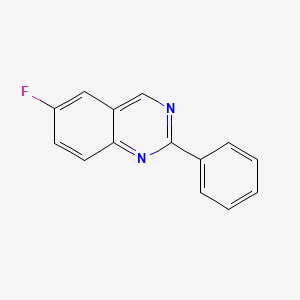 molecular formula C14H9FN2 B11885186 6-Fluoro-2-phenylquinazoline 