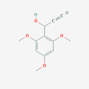 molecular formula C12H14O4 B11885213 1-(2,4,6-Trimethoxyphenyl)prop-2-yn-1-ol CAS No. 61040-72-0