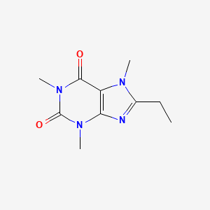 molecular formula C10H14N4O2 B11885227 8-Ethyl-1,3,7-trimethyl-3,7-dihydro-1h-purine-2,6-dione CAS No. 5426-50-6