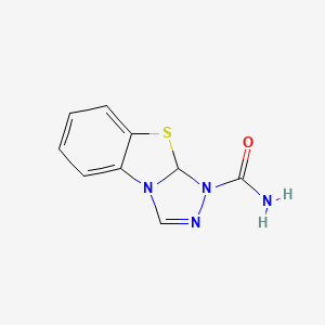 molecular formula C9H8N4OS B11885241 Benzo[4,5]thiazolo[2,3-c][1,2,4]triazole-1(9aH)-carboxamide CAS No. 41814-82-8