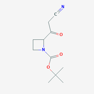 Tert-butyl 2-(2-cyanoacetyl)azetidine-1-carboxylate