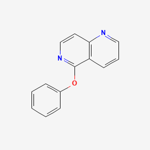 molecular formula C14H10N2O B11885289 5-Phenoxy-1,6-naphthyridine 