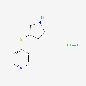 4-(Pyrrolidin-3-ylthio)pyridine hydrochloride