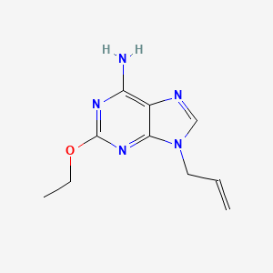 molecular formula C10H13N5O B11885353 9-Allyl-2-ethoxy-9H-purin-6-amine 