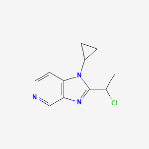 molecular formula C11H12ClN3 B11885403 2-(1-Chloroethyl)-1-cyclopropyl-1H-imidazo[4,5-c]pyridine 