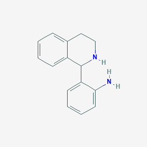 molecular formula C15H16N2 B11885419 2-(1,2,3,4-Tetrahydroisoquinolin-1-yl)aniline 