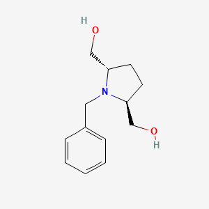 molecular formula C13H19NO2 B11885424 (trans-1-Benzylpyrrolidine-2,5-diyl)dimethanol 