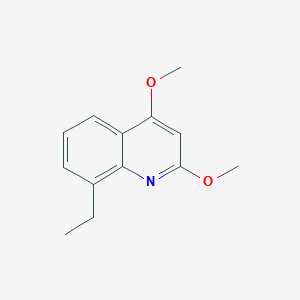 molecular formula C13H15NO2 B11885498 8-Ethyl-2,4-dimethoxyquinoline 