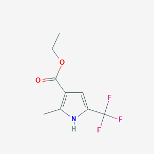 Ethyl 2-methyl-5-(trifluoromethyl)-1H-pyrrole-3-carboxylate