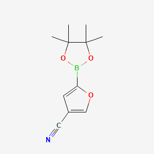 5-(4,4,5,5-Tetramethyl-1,3,2-dioxaborolan-2-yl)furan-3-carbonitrile