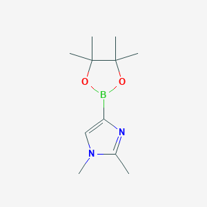 molecular formula C11H19BN2O2 B11885532 1,2-Dimethyl-4-(4,4,5,5-tetramethyl-1,3,2-dioxaborolan-2-yl)-1H-imidazole 