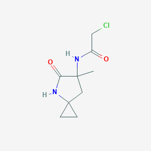 2-Chloro-N-(6-methyl-5-oxo-4-azaspiro[2.4]heptan-6-yl)acetamide