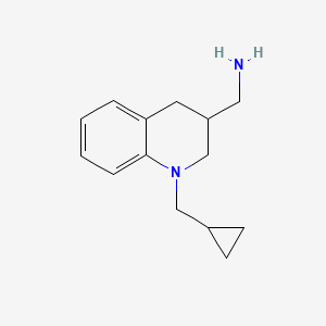 molecular formula C14H20N2 B11885560 (1-(Cyclopropylmethyl)-1,2,3,4-tetrahydroquinolin-3-yl)methanamine 