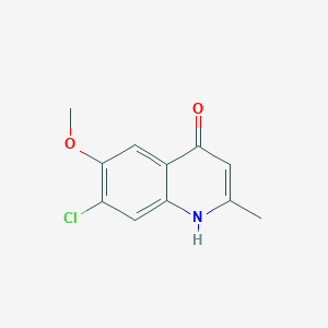 7-Chloro-6-methoxy-2-methylquinolin-4-ol