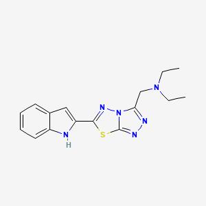 N-ethyl-N-{[6-(1H-indol-2-yl)[1,2,4]triazolo[3,4-b][1,3,4]thiadiazol-3-yl]methyl}ethanamine