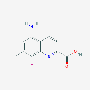 5-Amino-8-fluoro-7-methylquinoline-2-carboxylic acid