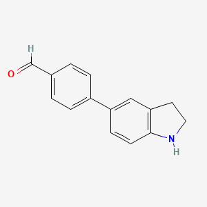 4-(2,3-Dihydro-1H-indol-5-yl)benzaldehyde