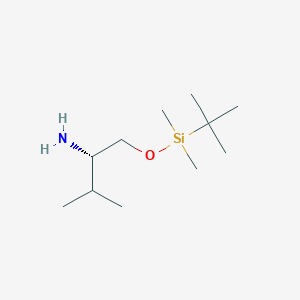 molecular formula C11H27NOSi B11885696 (2S)-1-[tert-butyl(dimethyl)silyl]oxy-3-methylbutan-2-amine 