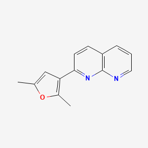 molecular formula C14H12N2O B11885707 2-(2,5-Dimethylfuran-3-yl)-1,8-naphthyridine CAS No. 918825-96-4