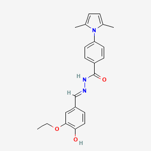4-(2,5-dimethyl-1H-pyrrol-1-yl)-N'-(3-ethoxy-4-hydroxybenzylidene)benzohydrazide