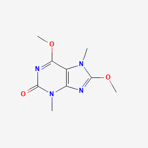 6,8-Dimethoxy-3,7-dimethyl-3,7-dihydro-2H-purin-2-one