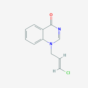 molecular formula C11H9ClN2O B11885767 (E)-1-(3-Chloroallyl)quinazolin-4(1H)-one 