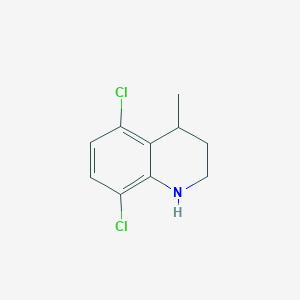 molecular formula C10H11Cl2N B11885787 5,8-Dichloro-4-methyl-1,2,3,4-tetrahydroquinoline 