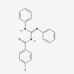 molecular formula C20H16BrN3O B1188579 N-(4-bromobenzoyl)-N',N''-diphenylguanidine 