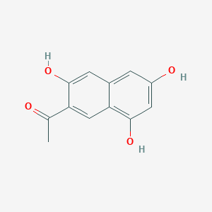 molecular formula C12H10O4 B11885796 1-(3,6,8-Trihydroxynaphthalen-2-yl)ethanone 