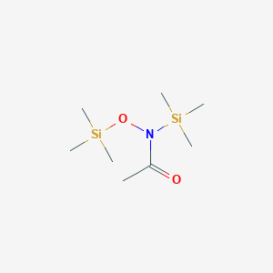 molecular formula C8H21NO2Si2 B11885832 N-(Trimethylsilyl)-N-((trimethylsilyl)oxy)acetamide CAS No. 67723-41-5