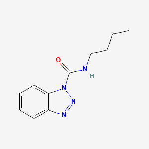 molecular formula C11H14N4O B11885841 N-butylbenzotriazole-1-carboxamide CAS No. 39764-19-7