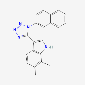 6,7-dimethyl-3-[1-(2-naphthyl)-1H-tetraazol-5-yl]-1H-indole