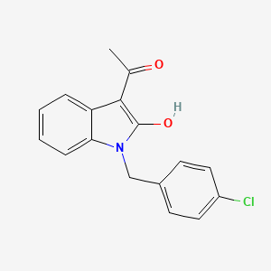 1-[1-(4-chlorobenzyl)-2-hydroxy-1H-indol-3-yl]ethanone