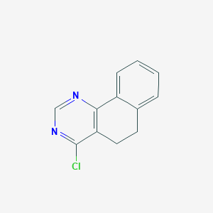 molecular formula C12H9ClN2 B11885902 4-Chloro-5,6-dihydrobenzo[h]quinazoline 