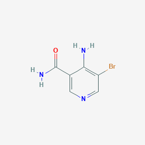 molecular formula C6H6BrN3O B11885924 4-Amino-5-bromonicotinamide 