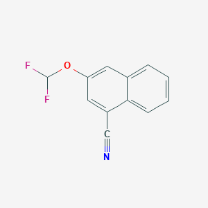 molecular formula C12H7F2NO B11885980 1-Cyano-3-(difluoromethoxy)naphthalene 