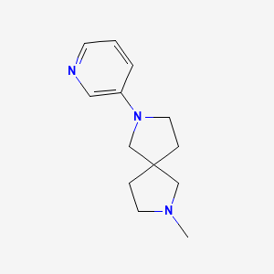 molecular formula C13H19N3 B11886049 2,7-Diazaspiro[4.4]nonane, 2-methyl-7-(3-pyridinyl)- CAS No. 646056-59-9