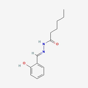 molecular formula C13H18N2O2 B1188605 N'-(2-hydroxybenzylidene)hexanohydrazide 