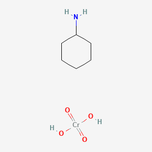 molecular formula C6H15CrNO4 B11886081 Chromic acid cyclohexylamine salt CAS No. 20203-47-8