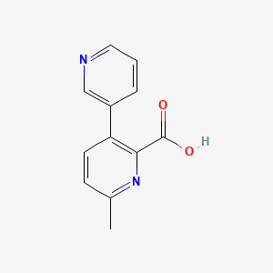 molecular formula C12H10N2O2 B11886115 6-Methyl-[3,3'-bipyridine]-2-carboxylic acid 